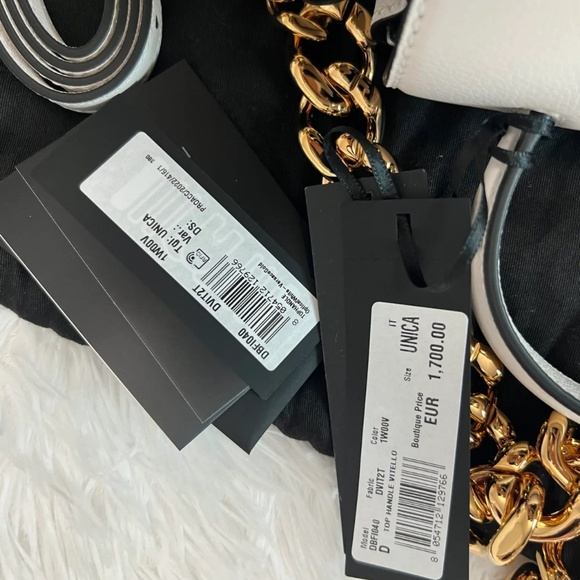 VERSACE LA MEDUSA SMALL HANDBAG WHITE - Picture 9 of 13